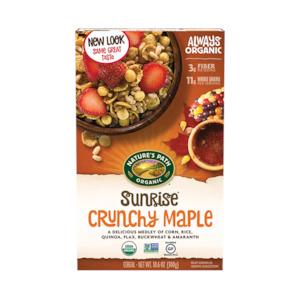 Breakfast: Nature's Path Organic Sunrise Crunchy Maple 300g