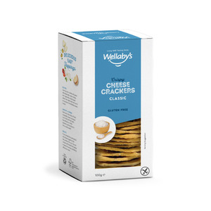 Nut Free: Wellaby's Crispy Cheese Crackers Classic 100g