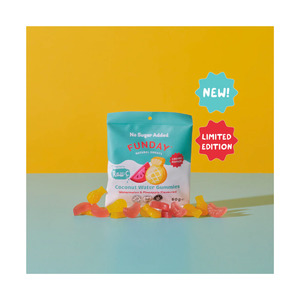 Vegan: Funday Natural Coconut Water Gummies 50g