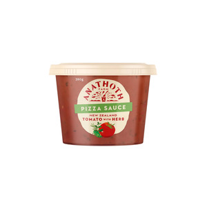 Sauce Stock Marinade: Anathoth Pizza Sauce NZ Tomato with Herbs 280g