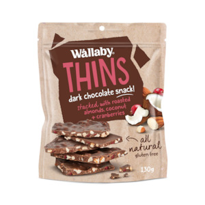 Non Gmo: Wallaby Thins with Almond, Coconut & Cranberry