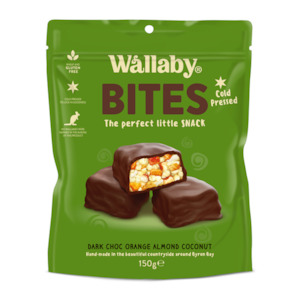 Wallaby Bites Dark Choc Orange