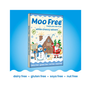 Dairy Free: Moo Free Free-From White Choccy Advent Calendar 70g - LIMITED RELEASE - COMING SOON