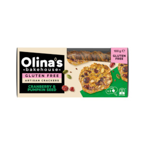Olina's Bakehouse Artisan Crackers Cranberry & Pumpkin Seed