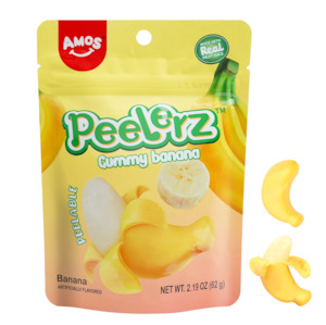 Sweets Treats: Amos Peelerz Banana Gummy Candy 150g