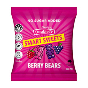 Non Gmo: Double "D" Smart Sweets Berry Bears 50g