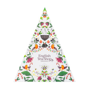 English Tea Shop Organic Advent Calendar Triangular White - 25 Pyramids