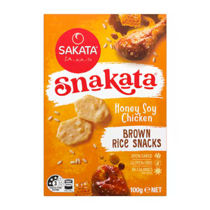 Snakata Rice Crackers Honey Soy Chicken 100g