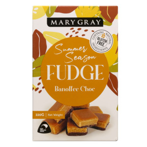 Sweets Treats: Mary Gray Summer Season Banoffe Choc Fudge 220g