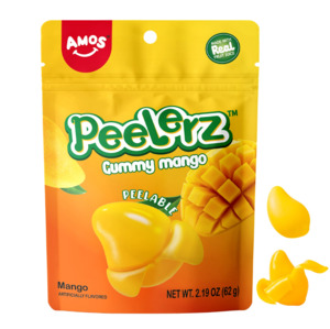 Amos Peelerz Assorted Fruit Peelable Gummy Candy 350g