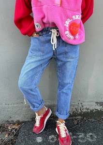 Track Jean - Stonewash