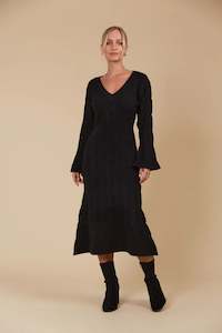 Isle Of Mine: Hera Knit Dress - Onyx