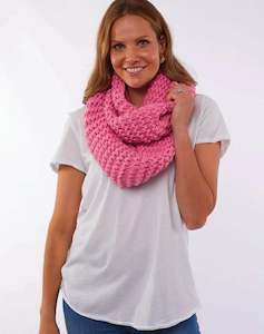Organic Loop Scarf - Pink