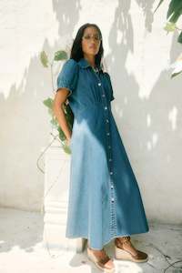 Isle Of Mine: Sofie Denim Maxi - Drift