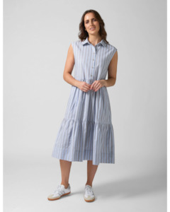 Stella Gemma: Ellie Dress - Sand Stripe