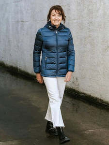 Lynnette Packable Down Jacket / Moonlight