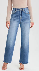 Wendy Wide Leg Jean - Denim Blue / Short Stuff