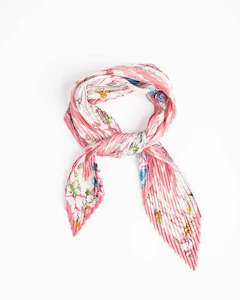 Accessories: Rilee Pleated Scarf - Pink