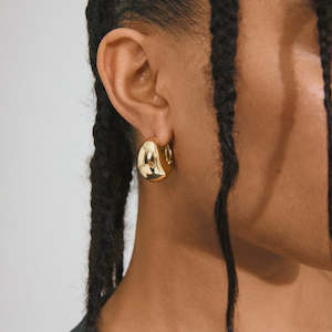Accessories: Free Recycled Earrings - Gold Plated