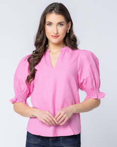 Seeking Lola: Relaxed Butterfly Top / Bubblegum