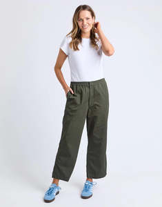 Elm: Relaxed Ankle Pant / Khaki