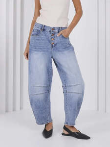 Pants: Carson Barrel Jeans