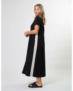 Leah Dress / Black Stipe