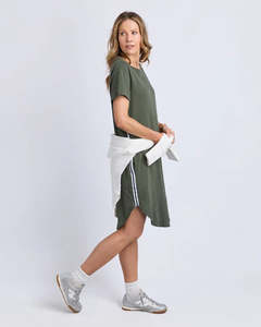 Dresses: Bay Tape Dress / Khaki