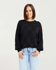 Tops: Amaris Knit / Black