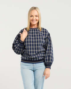 Tops: Emily Top / Ink Check Lines