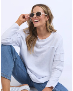 Tops: Jayne Throw On / White