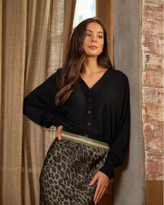 Tops: Blake Cardigan / Black