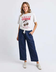 Elm: Greta Slim Leg Denim Pant / Extra Dark Wash