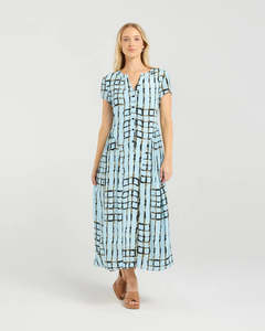 Dresses: Chrissy Dress - Skyline Plaid