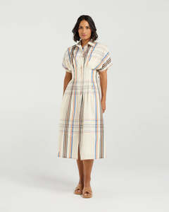 Audrey Dress / Sunset Plaid