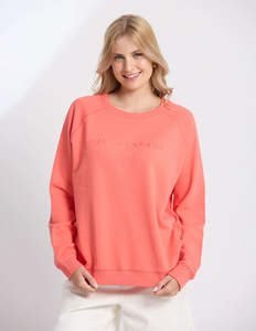 Stella Gemma: Classic Sweater/ Coral