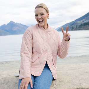 Size 18 Plus: Talei Bomber / Blush