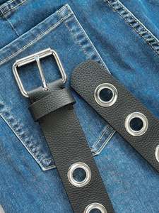 Accessories: Eyelet Belt / Jet Black
