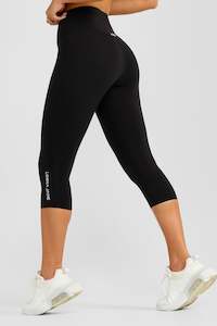 7 8 Length Leggings: Lotus No Chafe 7/8 Leggings | Black