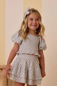 Activewear Sale: Tiered Mini Skirt | Seafoam