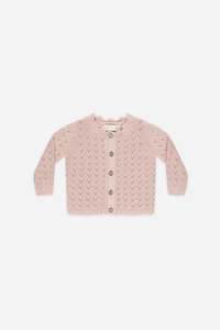 Scalloped Cardigan | Bubblegum