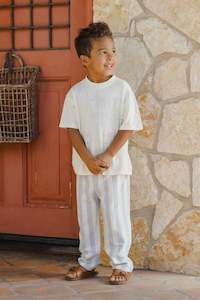 Boys Kids Clothing: Rory Pant | Blue Stripe