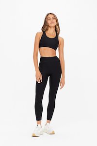 Running Essentials: Matte Tech 25In Midi Pant | Black