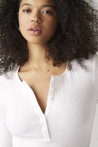 Womens Casual Bottoms: Dry Goods Vacationer LS | White