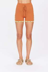Womens Casual Shorts: Vadella 4In Knit Spin Short | Chai