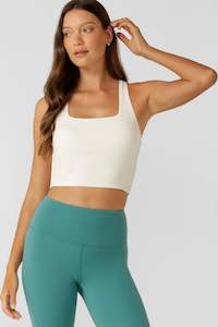 Active Tops Tees: Willpower Bra Tank Combo | Porcelain