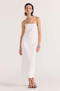 Staple The Label: Athena Halter Midi Dress | White
