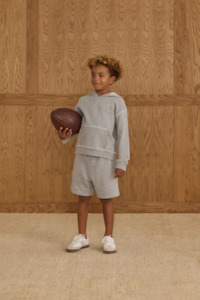 Kids Tops: Coast Hoodie | Heathered Grey