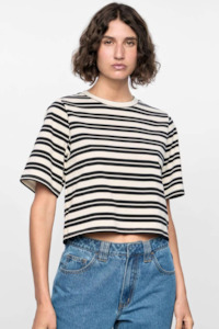 Womens Casual Tops: Elara Crop Tee
