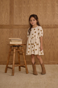Girls Kids Clothing: Rose Dress | Golden Apples